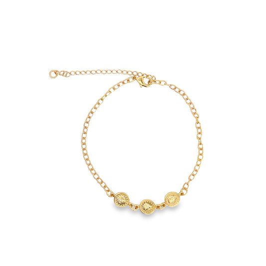 Coin Charm Bracelet (I183)